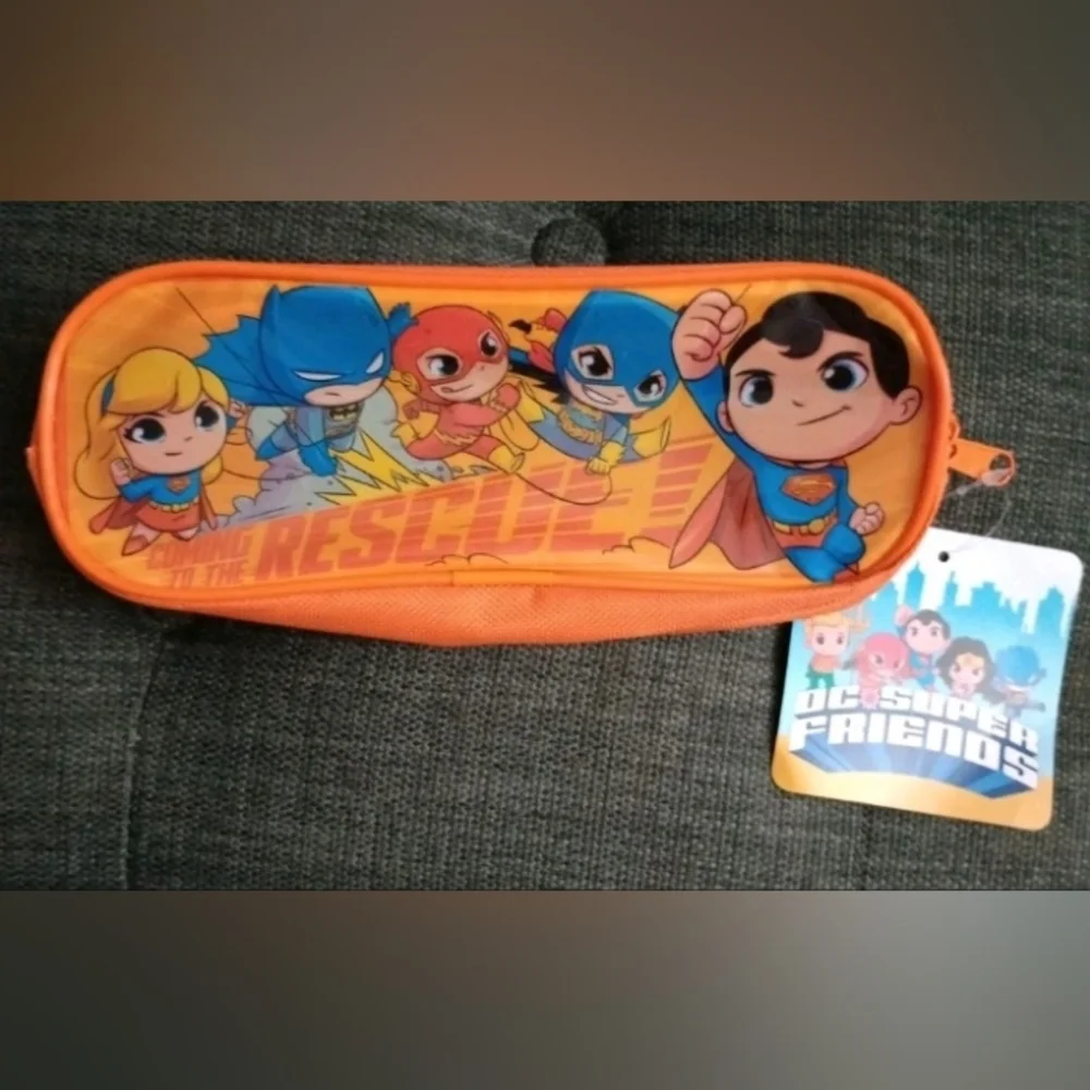 DC Super Friends Pencil Zipper Pouch Travel Carry Case School Supplies